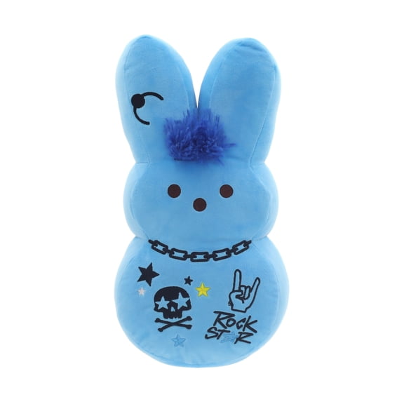 PEEPS Bunny 15-Inch Blue Emo Plush Toy for Easter