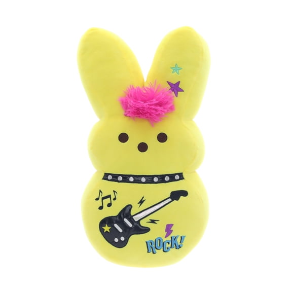 PEEPS Bunny 15-Inch Yellow Emo Plush Toy for Easter