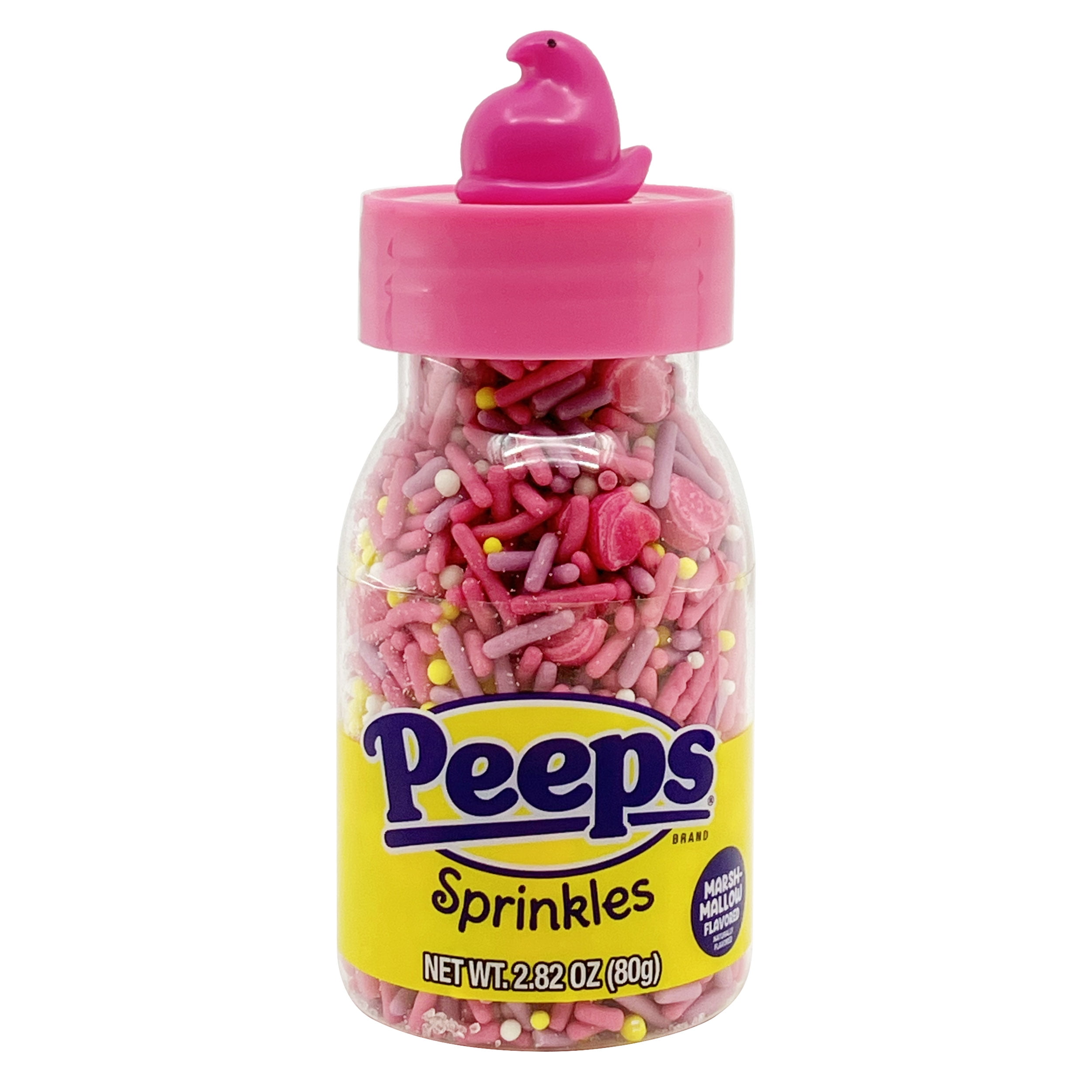 PEEPS Easter Marshmallow Flavored Pink Sprinkles, 2.82oz