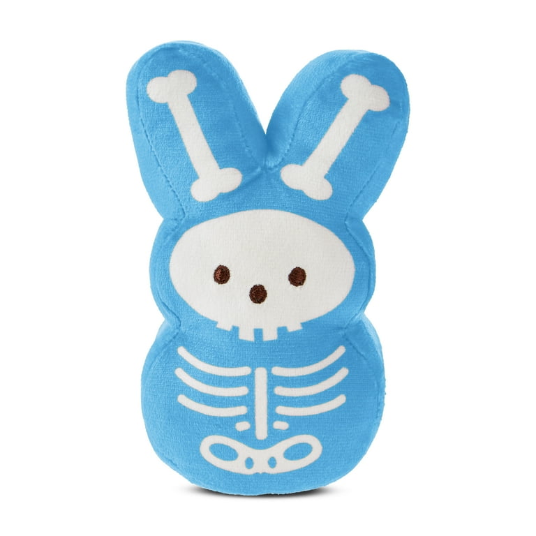 Peeps® Marshmallow-Scented Blue Skeleton Bunny Plush For Halloween
