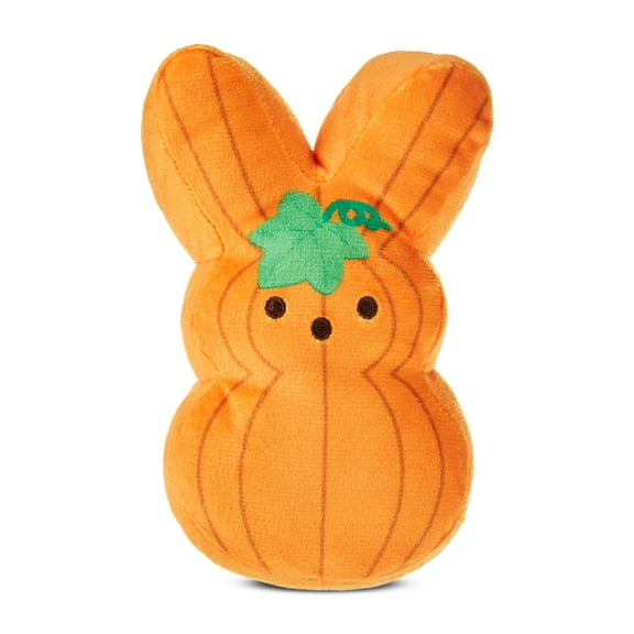 Peeps Marshmallow-Scented Orange Pumpkin Bunny Plush For Halloween