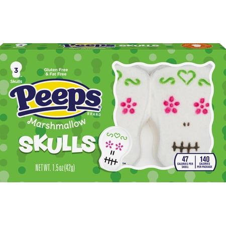 PEEPS® Marshmallow Skulls - 1.5oz (3ct)