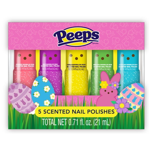 Peeps Nail Polish, Scented, 5 Colors