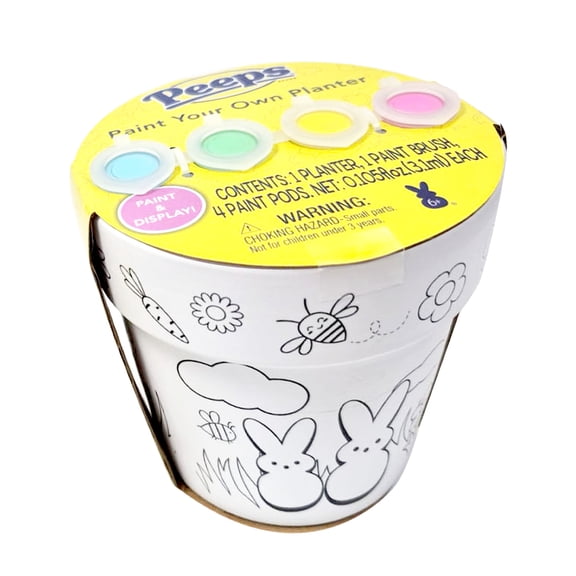 Peeps Paint Your Own Planter, 4.25", for Ages 6 and up