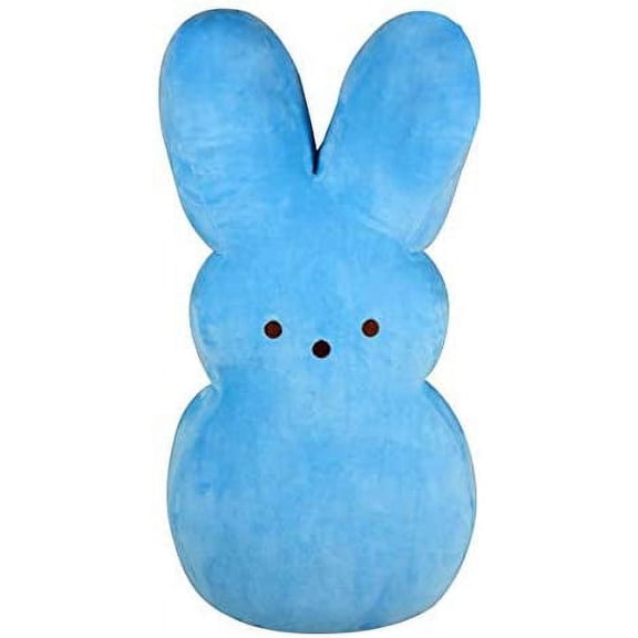 PEEPS Plush Bunny 17" Jumbo Solid Plush Easter Collectible (Pastel Blue)