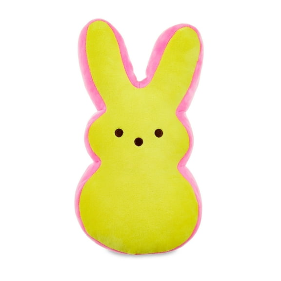PEEPS Plush Bunny Ages 3+ Stuffed Animal & Plush Toy, Yellow and Pink, 12"