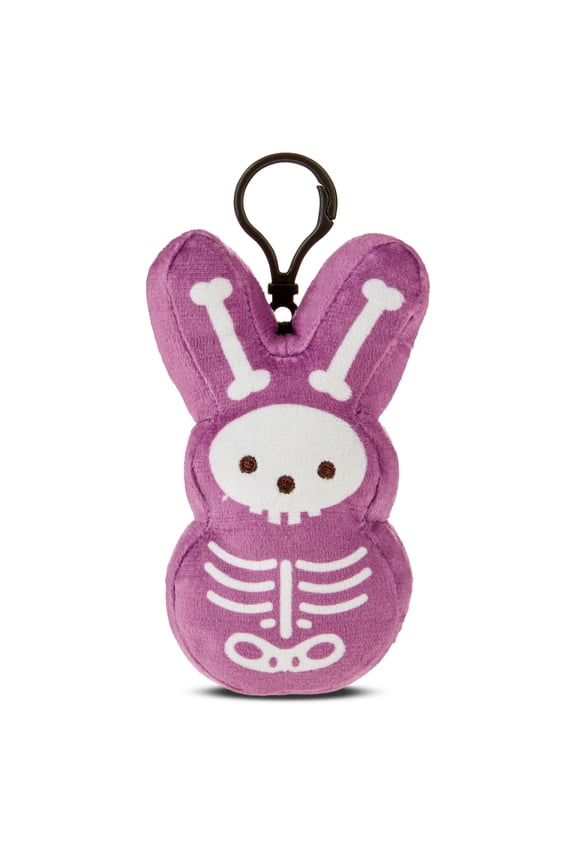 ® Purple Skeleton Bunny Plush Backpack Clip For Halloween