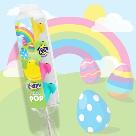 PEEPS Rainbow Pop Easter Candy, 1.375 Ounce