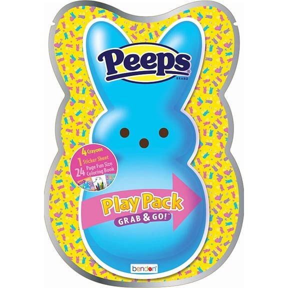 PEEPS Easter Activity Pack with Coloring Book and Mini Crayons, Paperback by Bendon