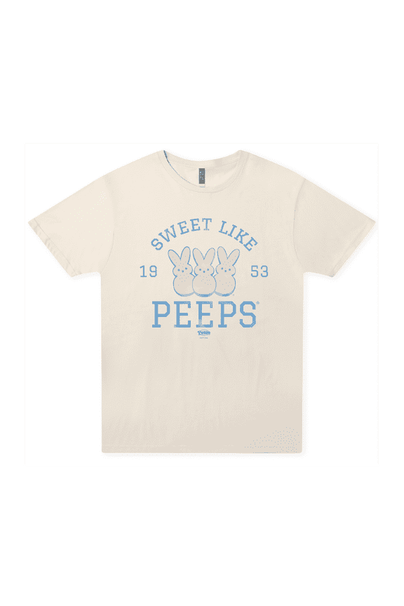 PEEPS Sweet Like PEEPS Tee | Bunny Vintage T-Shirt Retro Easter Graphic Tee | Officially Licensed Spring Nostalgia Shirt