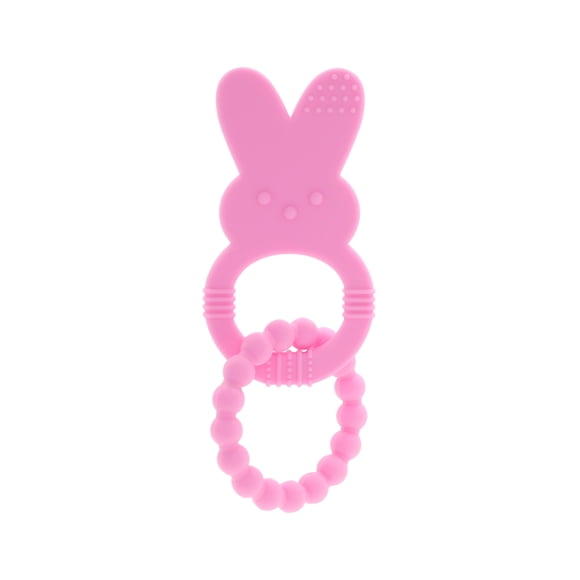 PEEPS Silicone Baby Teether Pink