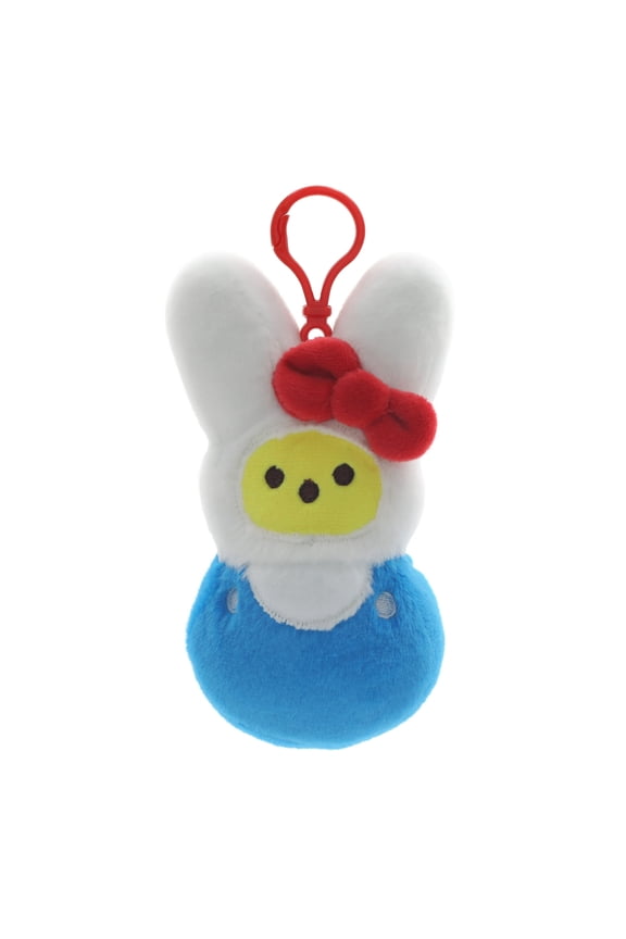 x Sanrio Hello Kitty Backpack Clip Cute White & Blue Keychain Accessory