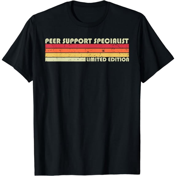 PEER SUPPORT SPECIALIST Funny Job Title Birthday Worker Idea T-Shirt