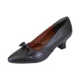 thumbnail image 1 of PEERAGE Belle Women's Wide Width Leather Dress Slip-on Pumps, 1 of 11