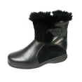 thumbnail image 1 of PEERAGE Bryn Women Extra Wide Width Leather Lace and Zip Mid Calf Boots, 1 of 6