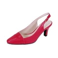 thumbnail image 1 of PEERAGE Candy Women's Extra Wide Width Dress Slingback RED 8, 1 of 6