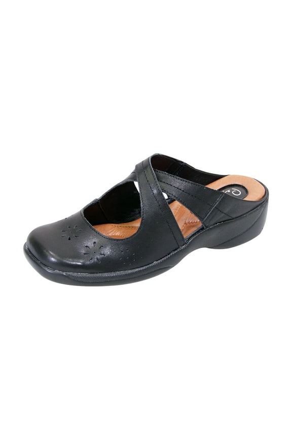 Casey Women Extra Wide Width Casual Leather Clog