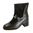 thumbnail image 1 of PEERAGE Darla Women's Wide Width Casual Dress Leather Booties, 1 of 6
