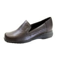 thumbnail image 1 of PEERAGE Edie Women's Wide Width Everyday Casual Leather Shoes BROWN 8, 1 of 1