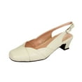 thumbnail image 1 of PEERAGE Eve Women's Extra Wide Width Dress Slingback BEIGE 9, 1 of 6