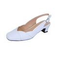 thumbnail image 1 of PEERAGE Eve Women's Extra Wide Width Dress Slingback WHITE 11, 1 of 6