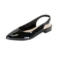 thumbnail image 1 of PEERAGE Fay Women's Wide Width Patent Leather Slingback Flats, 1 of 7