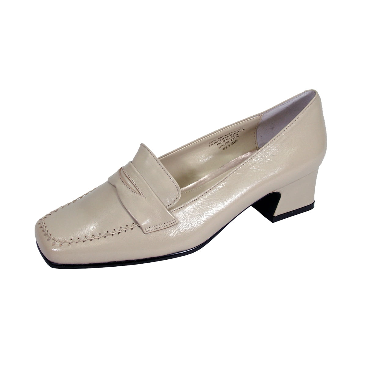 PEERAGE Ida Women Extra Wide Width Penny Loafers BEIGE 11