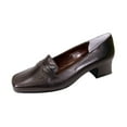 thumbnail image 1 of PEERAGE Ida Women Extra Wide Width Penny Loafers BROWN 7.5, 1 of 6