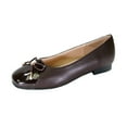 thumbnail image 1 of PEERAGE Jayden Women's Wide Width Casual Dress Leather Flats with Bow, 1 of 8