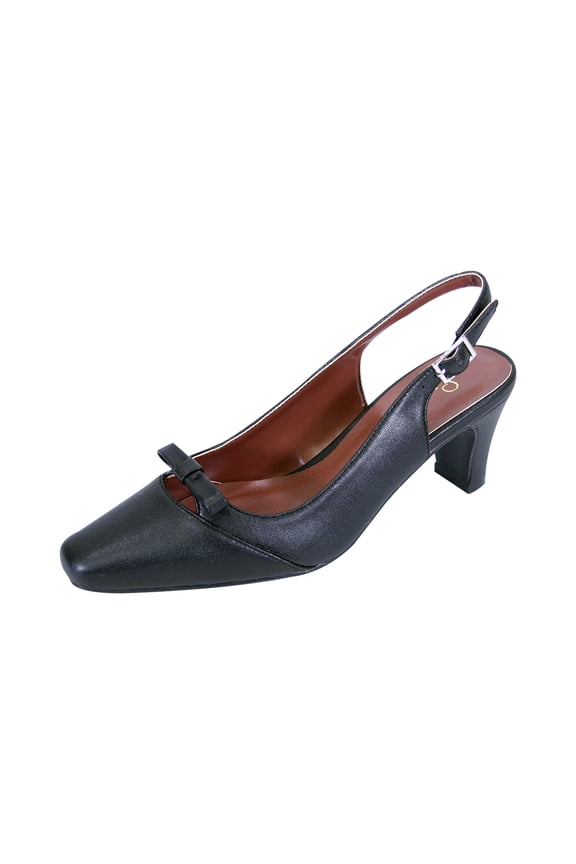 Jodie Women's Extra Wide Width Dress Slingback BLACK 8.5
