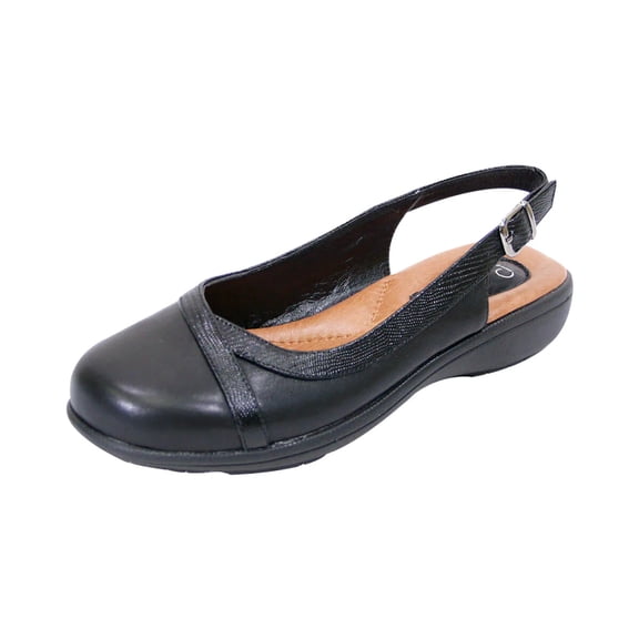 PEERAGE June Women's Wide Width Leather Clogs