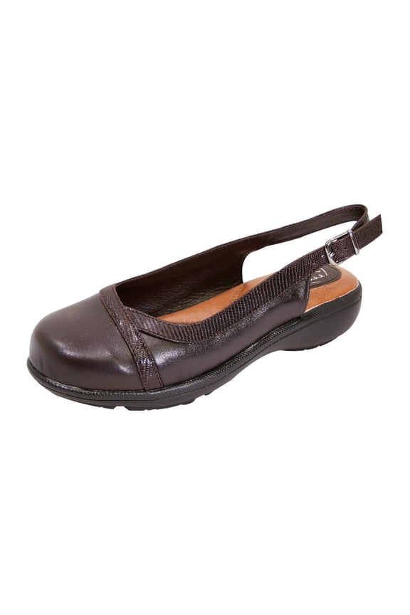 June Women's Wide Width Leather Clogs