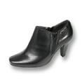 thumbnail image 1 of PEERAGE Kacey Women's Wide Width Leather Dress Bootie BLACK 9.5, 1 of 6