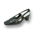 thumbnail image 1 of PEERAGE Kate Women Extra Wide Width Closed Toe with Straps Vamp Slingback Buckle BLACK 7, 1 of 1