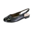 thumbnail image 1 of PEERAGE Kennedy Women's Wide Width Casual Dress Slingback Leather Flats, 1 of 8