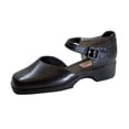 thumbnail image 1 of PEERAGE Leda Women's Wide Width Open Shank Leather Shoes BLACK 8, 1 of 6