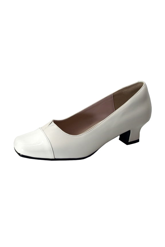 Leela 2 Women's Wide Width Leather Dress Pumps BEIGE 11