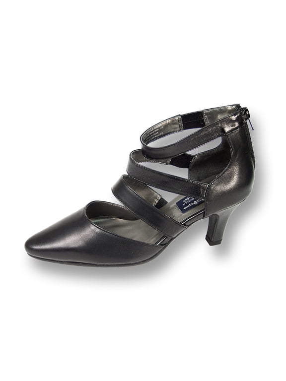 Lola Women's Wide Width Leather Dress Pumps