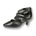 thumbnail image 1 of PEERAGE Lola Women's Wide Width Leather Dress Pump BLACK 8, 1 of 6