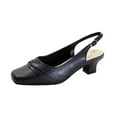 thumbnail image 1 of PEERAGE Mabel Women's Wide Width Leather Low Heel Slingback Pumps, 1 of 11