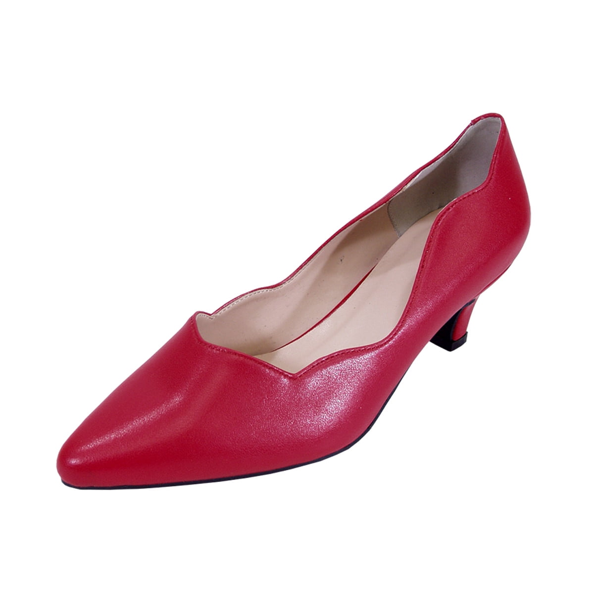 PEERAGE Makenzie Women Extra Wide Width Dress Shoes RED 10