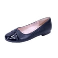 thumbnail image 1 of PEERAGE Marina 2 Women's Wide Width Casual Comfort Dress Leather Flats NAVY 11, 1 of 6