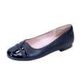 thumbnail image 1 of PEERAGE Marina (FT6044) Women Extra Wide Width Round Toe Flats NAVY 6.5, 1 of 6