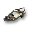 thumbnail image 1 of PEERAGE Monica Women Extra Wide Width Open Toe with Straps Body Slingback BROWN 8.5, 1 of 6