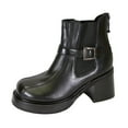 thumbnail image 1 of PEERAGE Paula Women's Wide Width Leather Booties, 1 of 7
