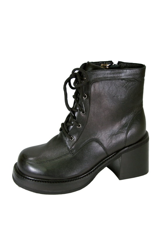 PEERAGE Pauly Men's Medium Width Leather Ankle Boots with Zipper