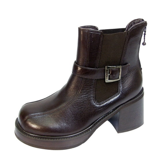 PEERAGE Ricky Men's Medium Width Leather Ankle Boots