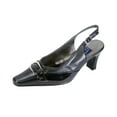 thumbnail image 1 of PEERAGE Steph Women's Wide Width Leather Slingback Pumps, 1 of 4