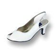 thumbnail image 1 of PEERAGE Zara Women's Wide Width Leather Slingback Pumps, 1 of 11