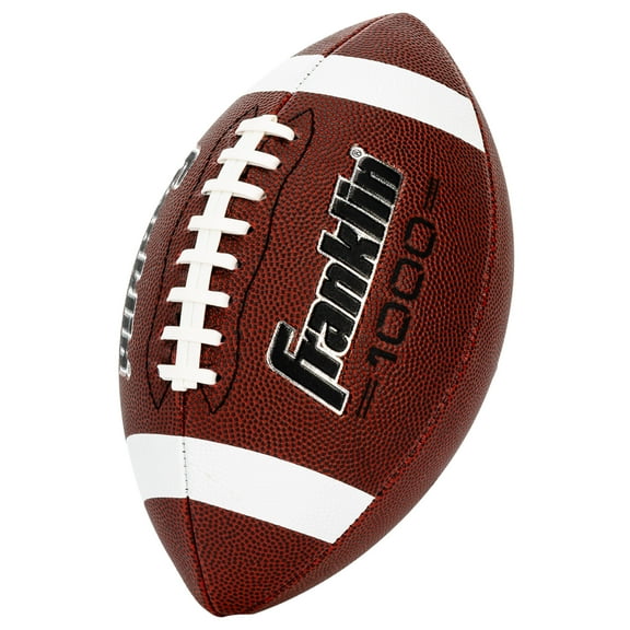 Franklin Sports PeeWee Footballs - Extra Grip 1000 - Brown/White - 1 Inflated Ball
